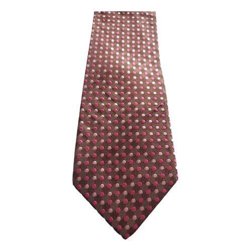 Pre-owned Paul Smith Silk Tie In Brown