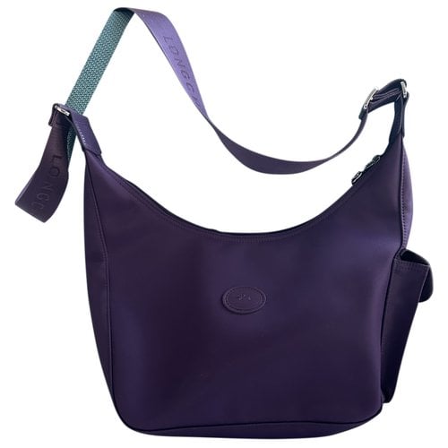 Pre-owned Longchamp Crossbody Bag In Purple
