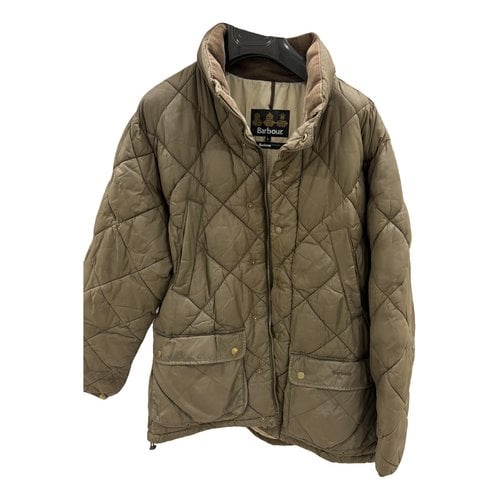 Pre-owned Barbour Puffer In Brown