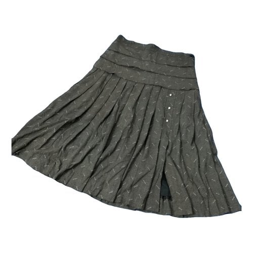 Pre-owned Versace Skirt In Grey