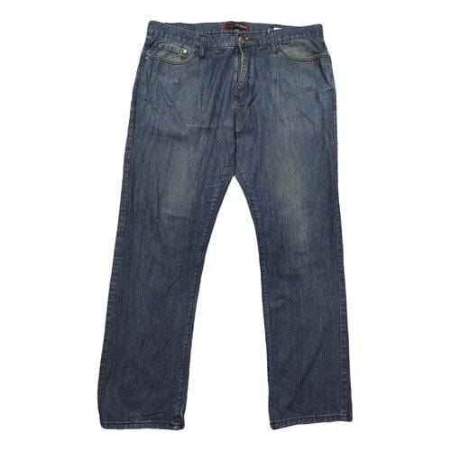 Pre-owned Guess Straight Jeans In Blue