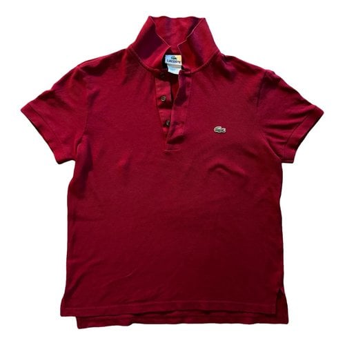 Pre-owned Lacoste T-shirt In Red