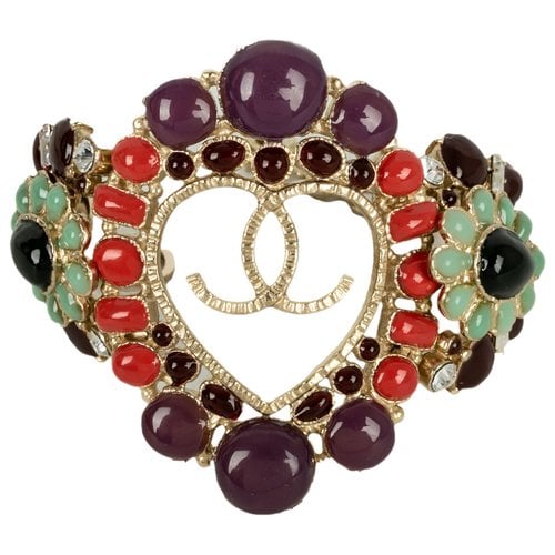 Pre-owned Chanel Cc Bracelet In Purple