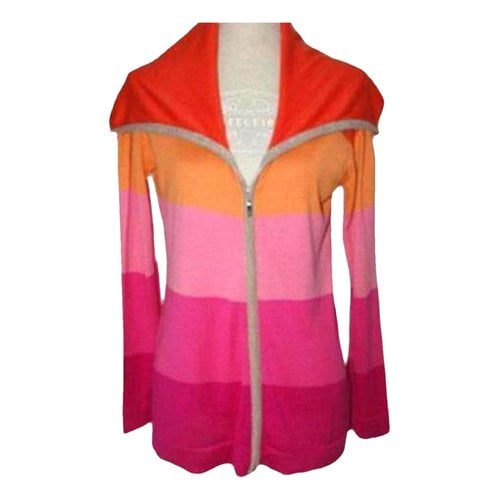 Pre-owned Escada Silk Cardigan In Multicolour