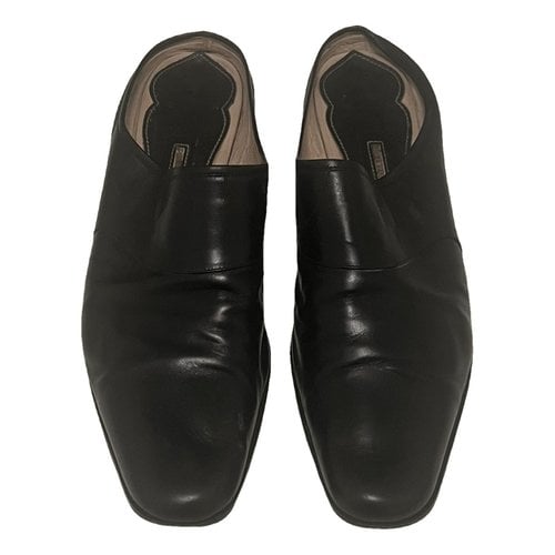 Pre-owned Dries Van Noten Leather Boots In Black