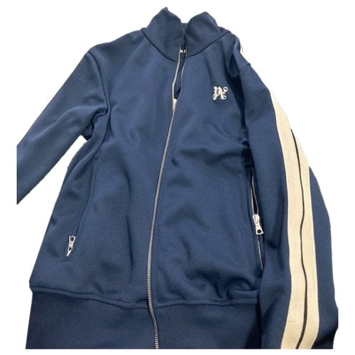 Pre-owned Palm Angels Linen Jacket In Blue