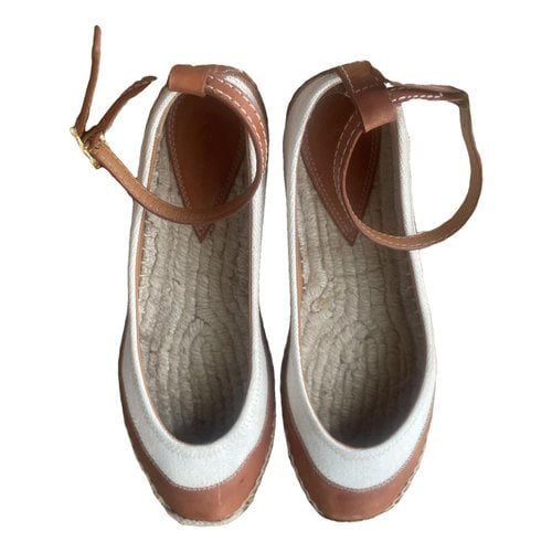 Pre-owned Zimmermann Leather Espadrilles In Camel