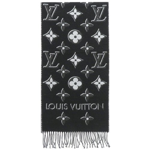 Pre-owned Louis Vuitton Wool Scarf In Black