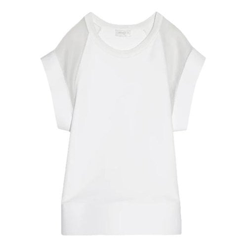 Pre-owned Giambattista Valli Silk T-shirt In White