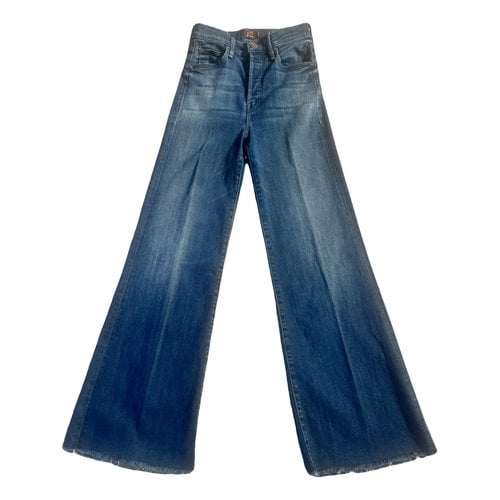 Pre-owned Mother Mlarge Jeans In Blue