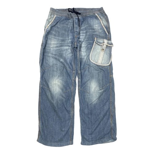 Pre-owned D&g Trousers In Blue