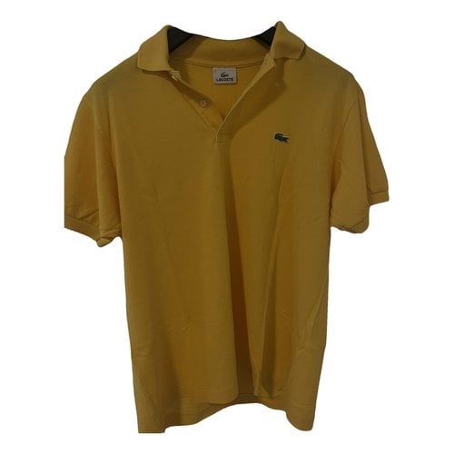 Pre-owned Lacoste T-shirt In Yellow
