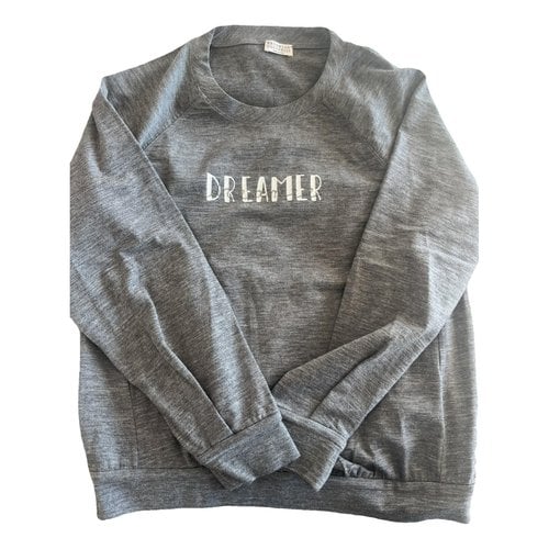 Pre-owned Brunello Cucinelli Wool Sweatshirt In Grey
