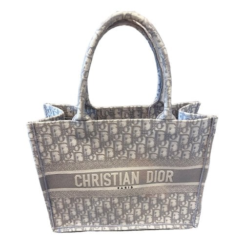 Pre-owned Dior Book Tote Tote In Grey