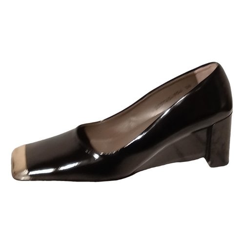 Pre-owned Baldinini Patent Leather Heels In Black