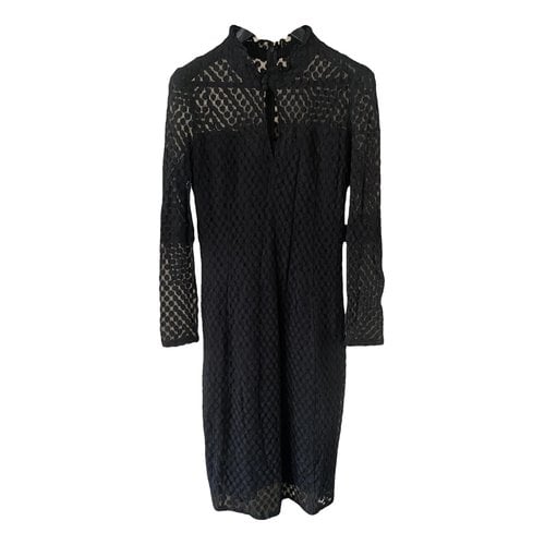 Pre-owned Temperley London Lace Mini Dress In Black