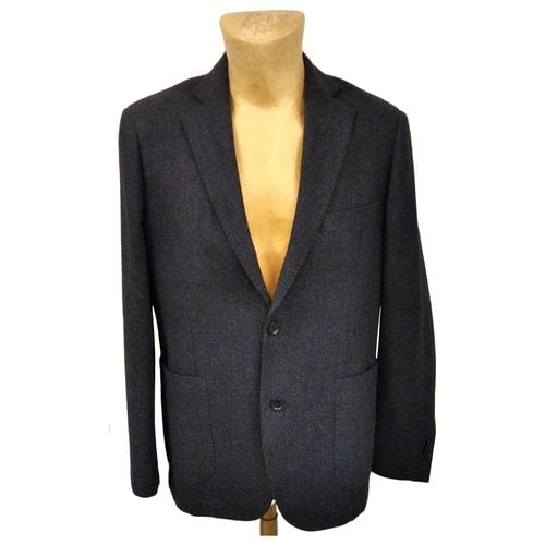 Pre-owned Brooks Brothers Wool Suit In Blue