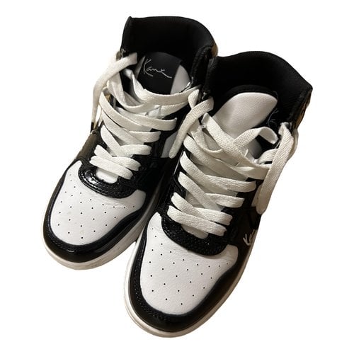Pre-owned Karl Kani Patent Leather Trainers In White