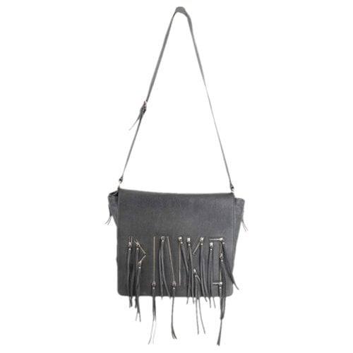 Pre-owned Pinko Leather Crossbody Bag In Black