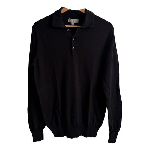 Pre-owned Canali Polo Shirt In Black