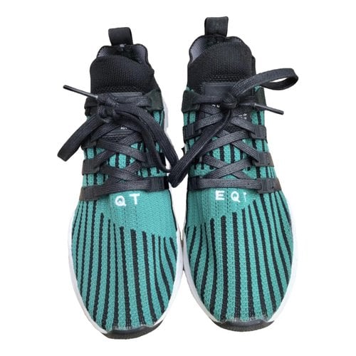 Pre-owned Adidas Originals Eqt Support Low Trainers In Green