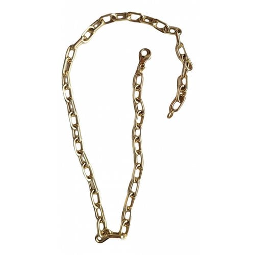 Pre-owned Anine Bing Yellow Gold Necklace