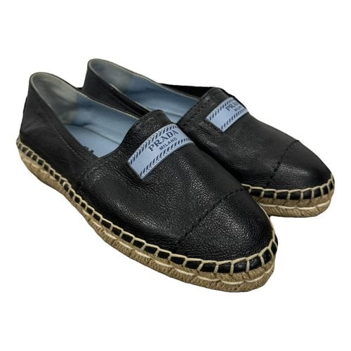 Pre-owned Prada Leather Espadrilles In Other