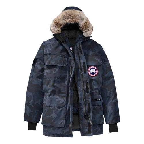 Pre-owned Canada Goose Expedition Cloth Parka In Blue
