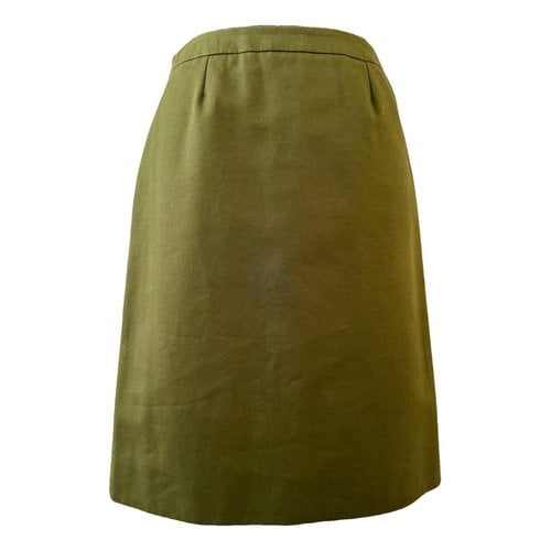 Pre-owned Saint Laurent Mid-length Skirt In Green