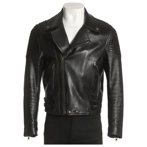 Pre-owned Givenchy Leather Jacket In Black