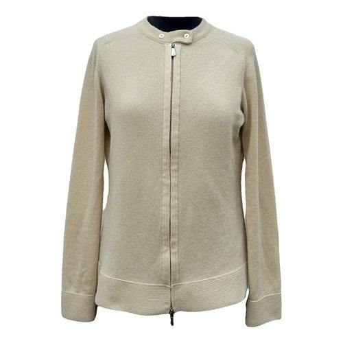 Pre-owned Malo Cashmere Cardigan In Beige