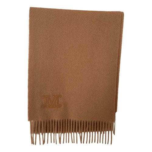 Pre-owned Max Mara Cashmere Scarf In Camel