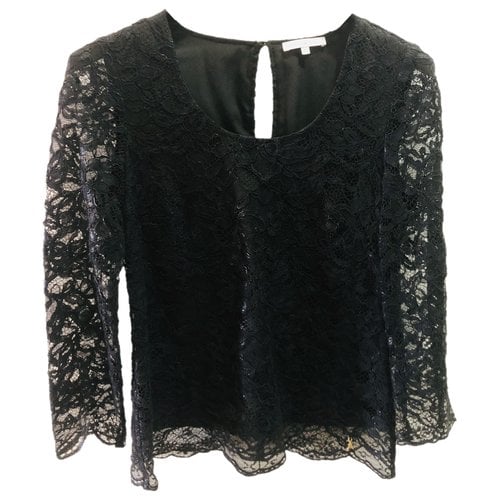 Pre-owned Patrizia Pepe Lace Top In Black
