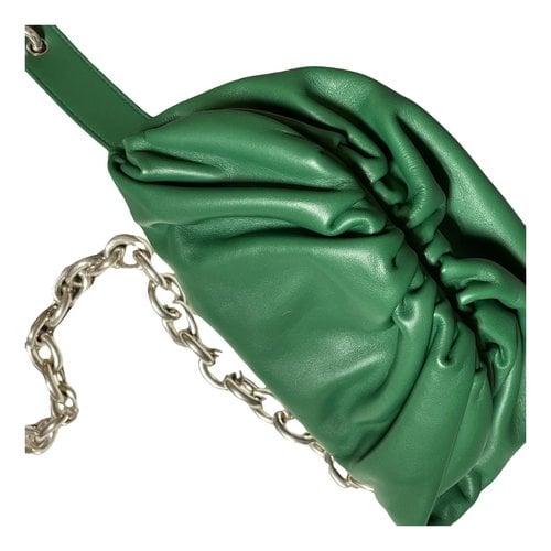 Pre-owned Bottega Veneta Pouch Leather Crossbody Bag In Green