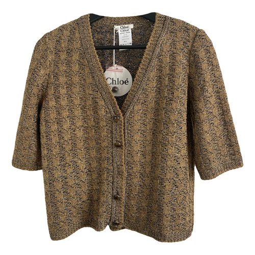 Pre-owned Chloé Cardigan In Gold