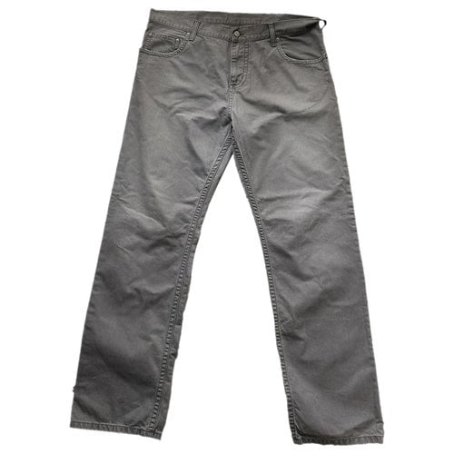 Pre-owned Carhartt Straight Jeans In Grey