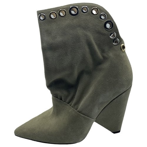 Pre-owned Iro Boots In Khaki
