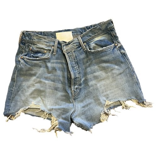 Pre-owned Mother Mmini Short In Blue
