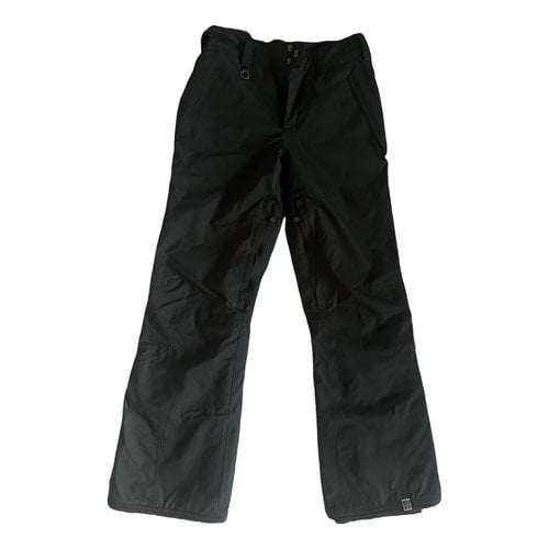 Pre-owned Roxy Trousers In Black