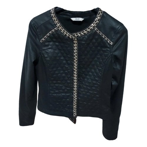 Pre-owned Liujo Leather Blazer In Black