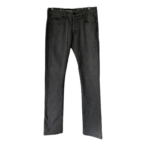 Pre-owned Armani Collezioni Slim Jeans In Grey