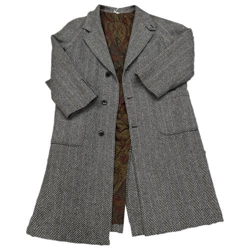 Pre-owned Valentino Wool Coat In Grey