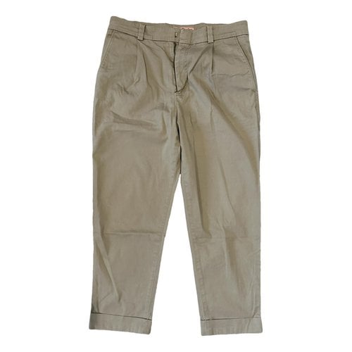 Pre-owned Acne Studios Trousers In Khaki