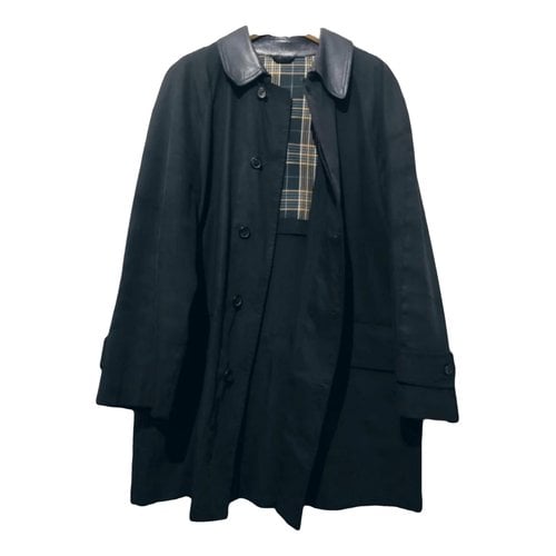 Pre-owned Ballantyne Trench In Navy