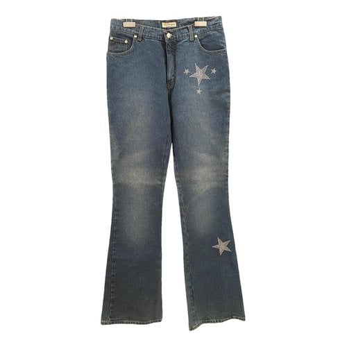 Pre-owned Blumarine Straight Pants In Blue