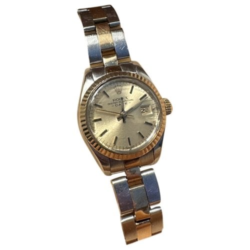 Pre-owned Rolex Datejust Watch In Gold
