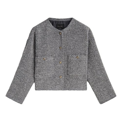 Pre-owned Massimo Dutti Wool Jacket In Grey
