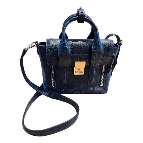 Pre-owned 3.1 Phillip Lim / フィリップ リム Pashli Leather Handbag In Navy