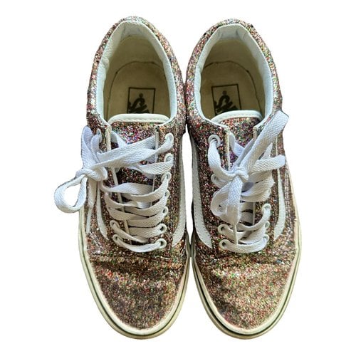 Pre-owned Vans Glitter Trainers In Pink