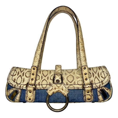 Pre-owned Dolce & Gabbana Python Handbag In Blue